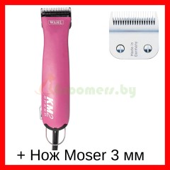 Набор машинка для стрижки животных Wahl KM 2 + нож Moser 3 мм